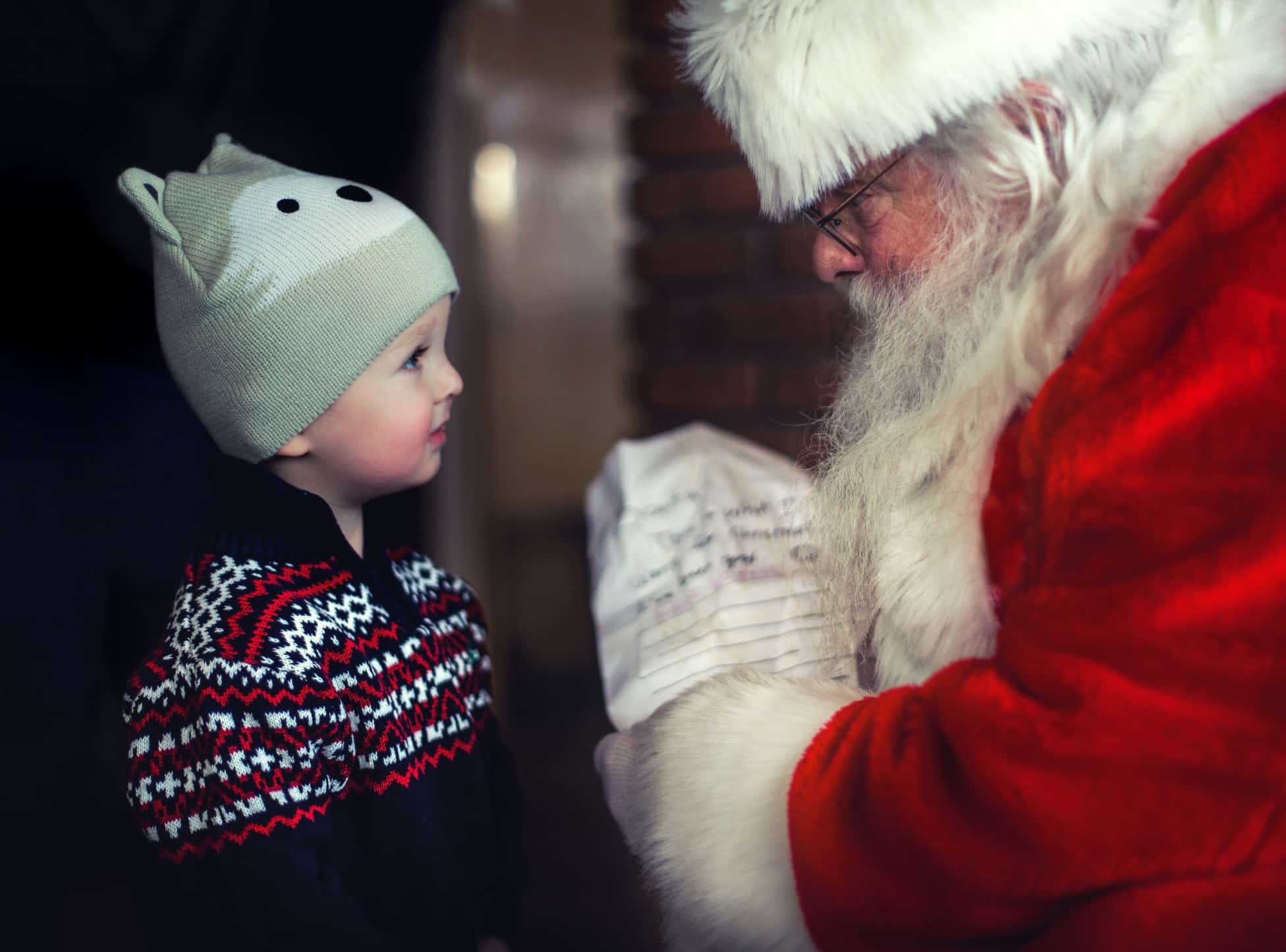 santa and child