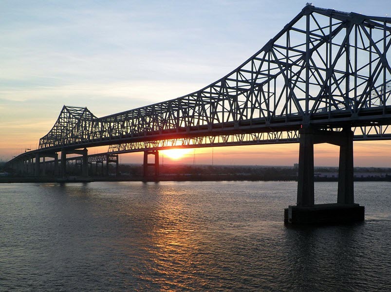 Mississippi - Bridge - Sunset